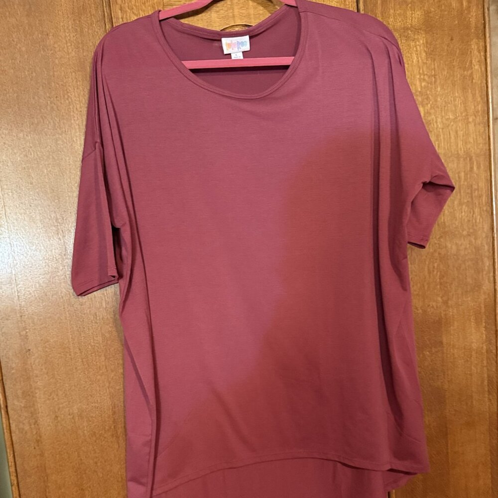 LuLaRoe Irma, Size Large, Solid Mauve color